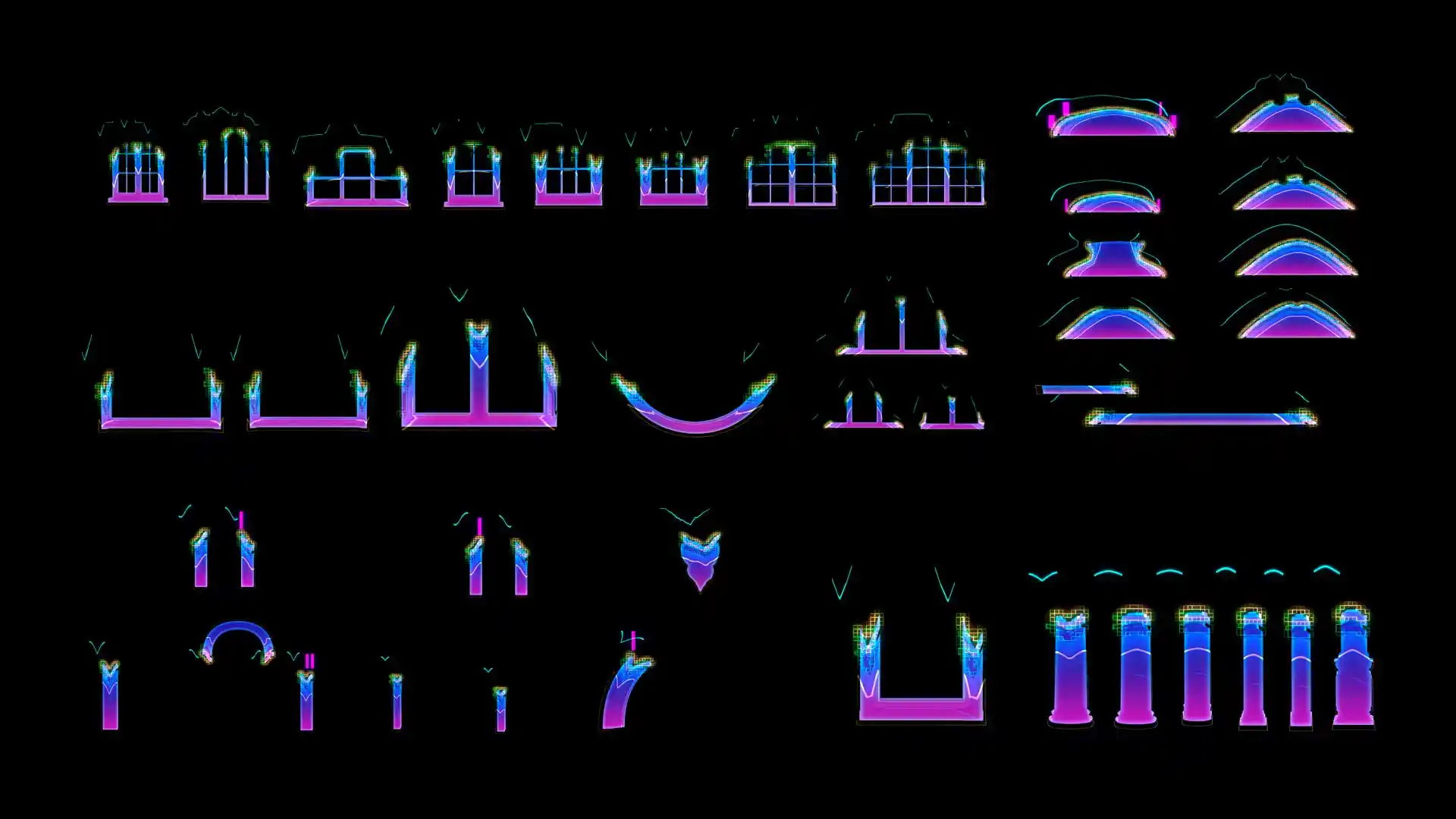 Video-Mapping-Toolkit-Architectural-Elements-1 Video Mapping toolkit