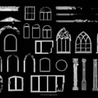 Architectural Facade Decorative Elements for Projection Mapping