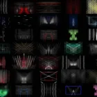 Minimal Lines Motion Backgrounds for Vjing