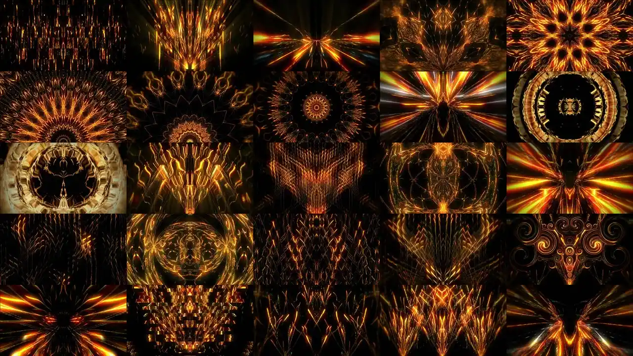 Abstract Fireworks VJ Loops & Motion Backgrounds