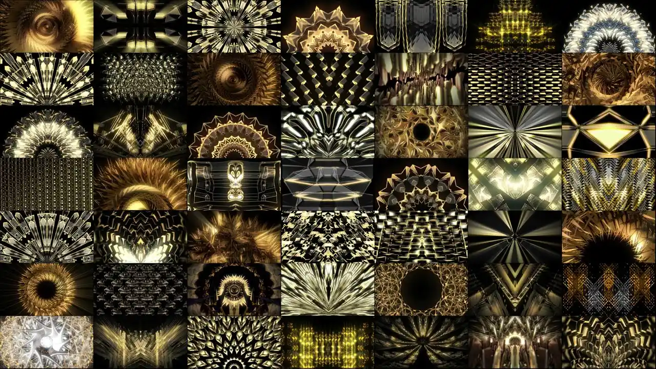 Golden VJ Loops Pack
