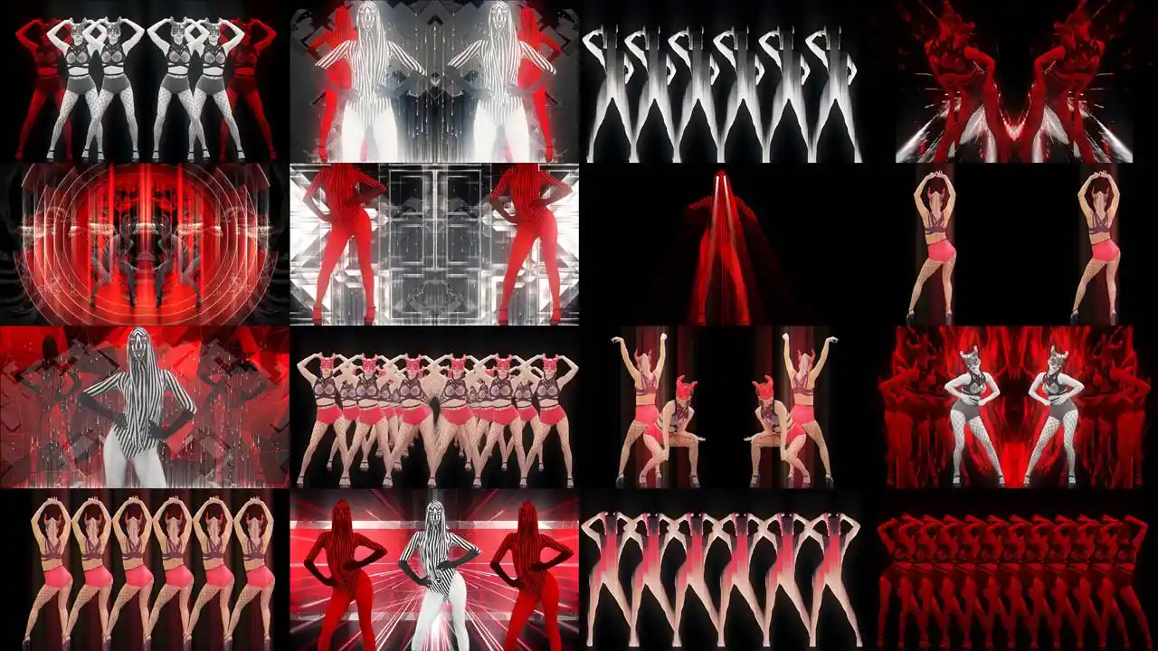 vj loops dance girl halloween