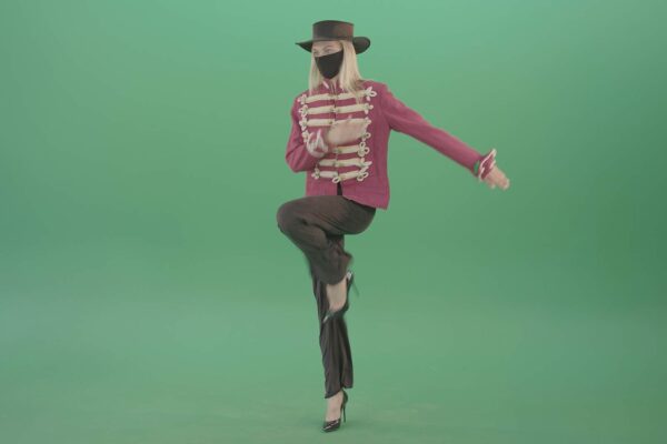 video footage on green screen