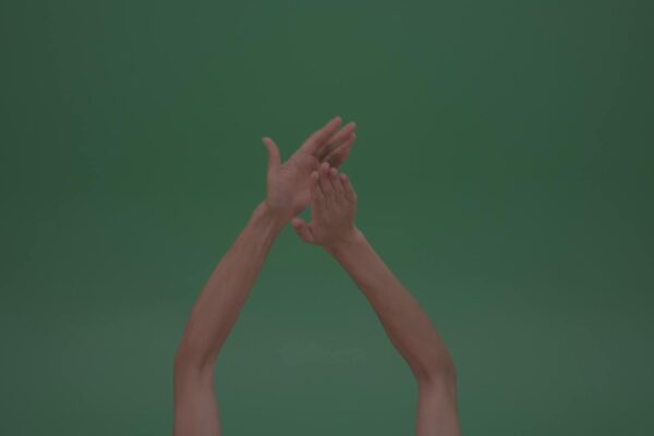 Green screen hands video footage