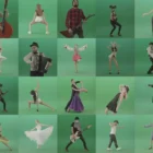 Ultra HD green screen video footage