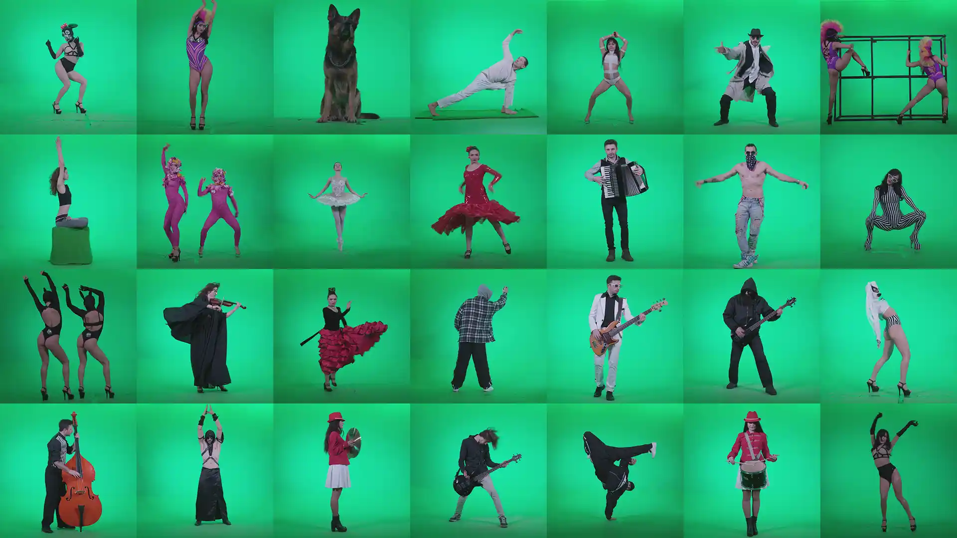4k green screen video footage