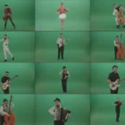 Green Screen Musicians Video Footage