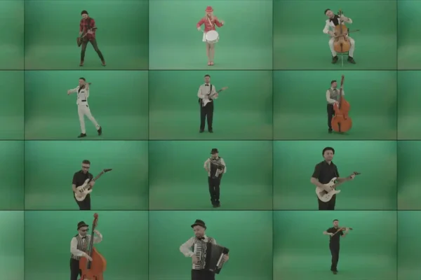 Green Screen Musicians Video Footage